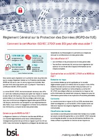 Comment l'ISO/IEC 27001 peut vous aider à répondre aux exigences du RGPD