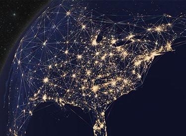 earth globe connectivity dots