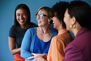 Group of women laughing