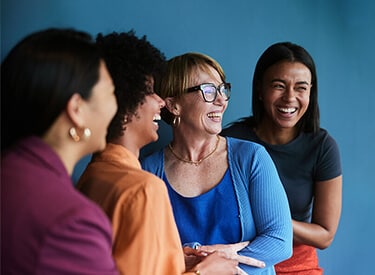 Second glass ceiling - four women standing together