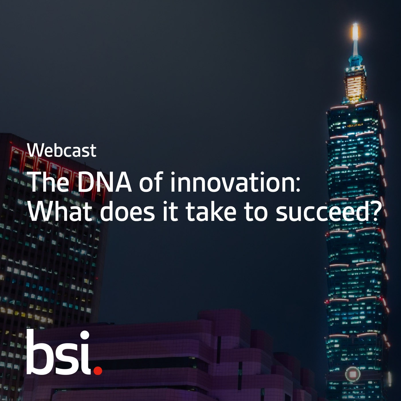 BSI Built Environment Innovation webinar