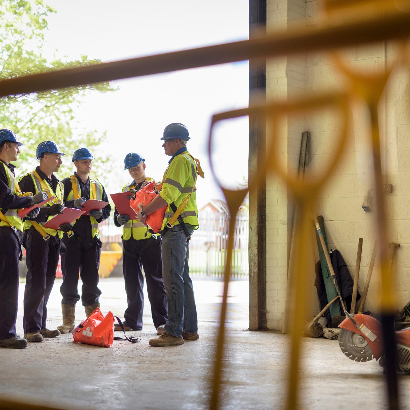 people in group discussing