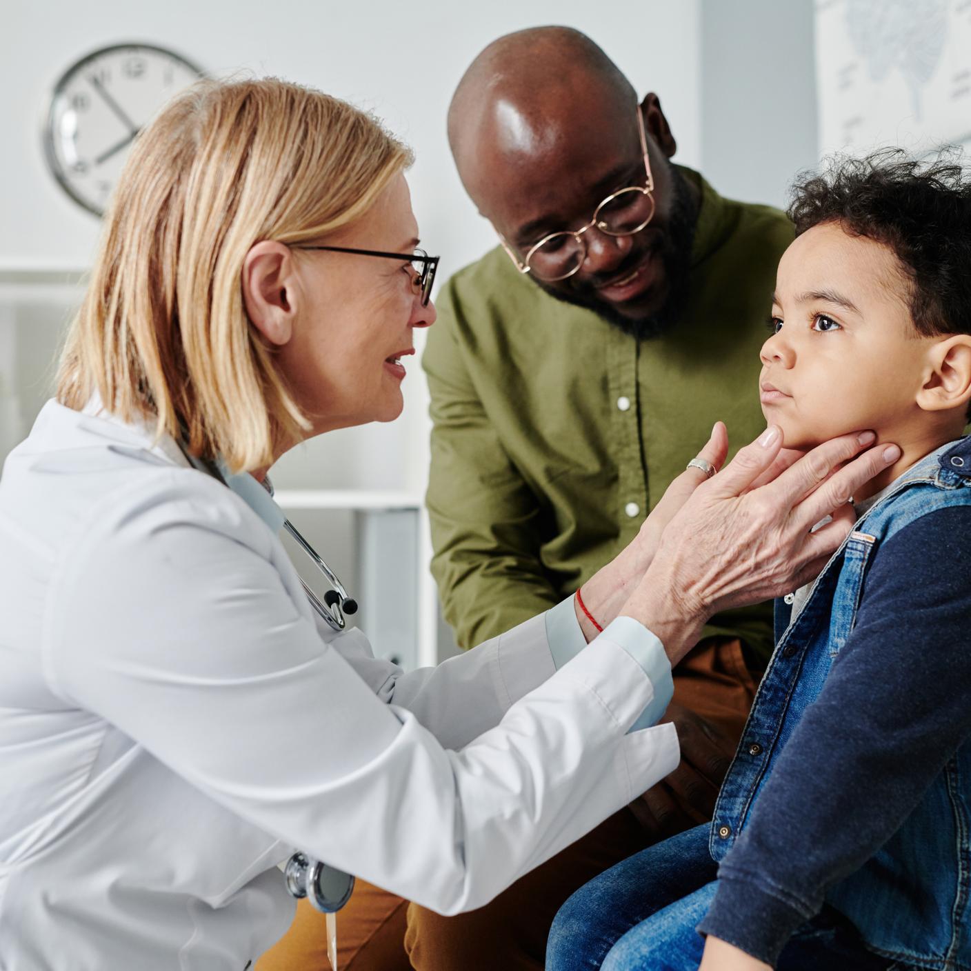 Doctor examining patient 