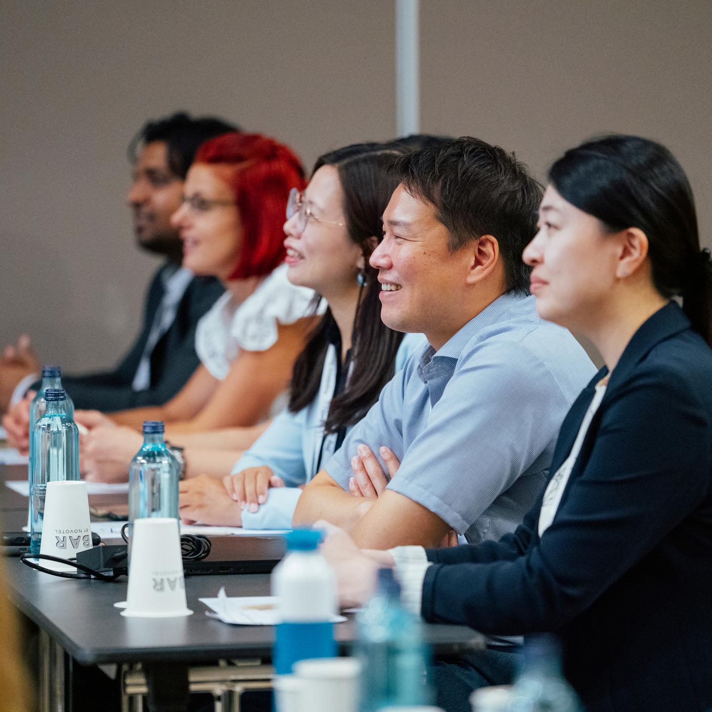 A group of people attending a training course