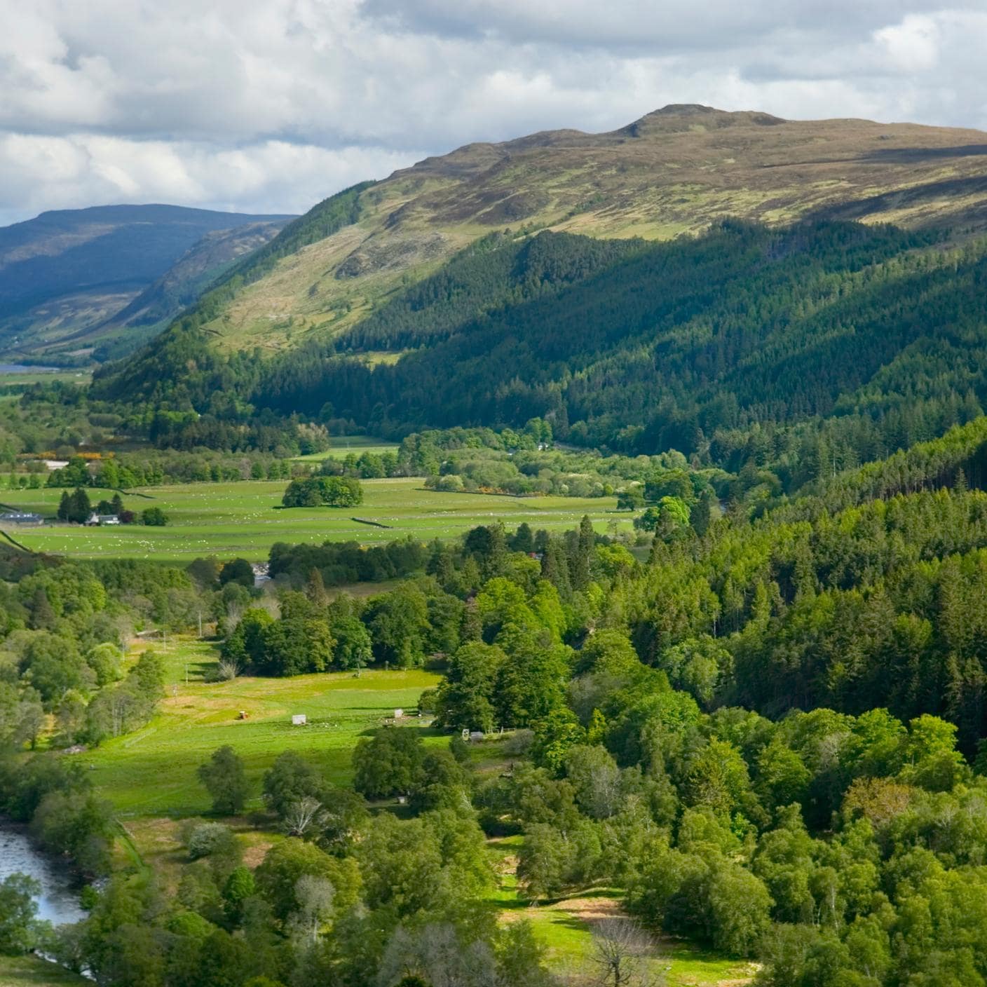 Wester Ross Highlands mountains in Scotland